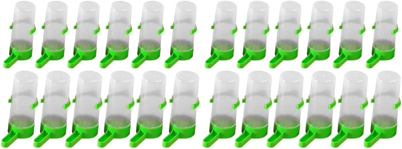 Generic 40 Pcs Water + for Portable Dispenser Bird Cage- Medium* Automatic Hnging Fountain Clip Parrot Small* Medium Food Cockatiel Budgie Cup Waterer with Birds Watering Cage Supplies Animals & Pet Supplies > Pet Supplies > Bird Supplies > Bird Cage Accessories > Bird Cage Food & Water Dishes generic Assorted Colorx2pcs 9X4X3cmx2pcs 