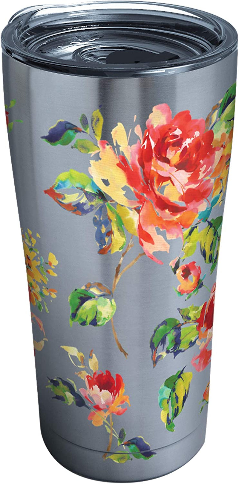 Tervis Triple Walled Fiesta Insulated Tumbler Cup Keeps Drinks Cold & Hot, 20Oz - Stainless Steel, Floral Bouquet Home & Garden > Kitchen & Dining > Tableware > Drinkware Tervis Stainless Steel 20oz 