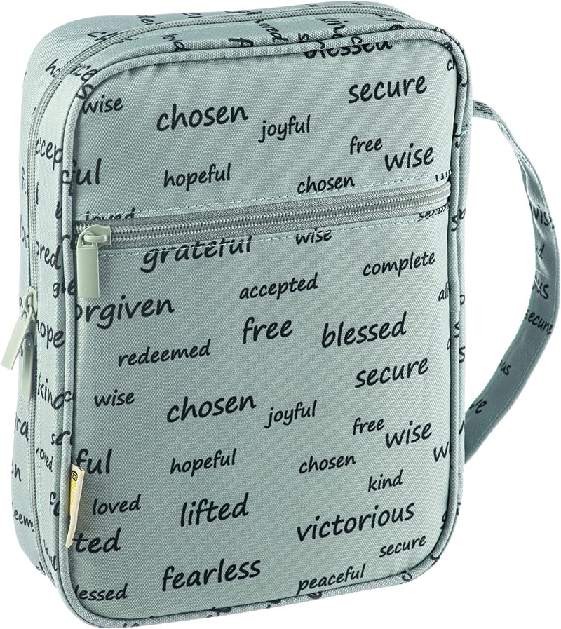 Diversebee Bible Cover with Handles, Zippered Bible Carrying Case for Women and Girls, Bible Tote Bag for Kids, Bible Book Cover, Bible Accessories, Christian Gifts 7.5 X 10 X 2.5In (Blossom) Sporting Goods > Outdoor Recreation > Winter Sports & Activities DIVERSEBEE Noble Words  