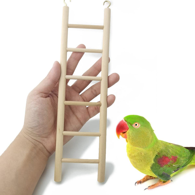 GXXMEI 4PCS Bird Toys Wooden Ladder, 4 Sizes Parakeet Toys Wood Ladder, Natural Wooden Step Ladder Bird Ladder, Bird Climbing Toys Bird Toys for Parakeets, Parrots, Cockatoo and Lovebirds Animals & Pet Supplies > Pet Supplies > Bird Supplies > Bird Toys GXXMEI   