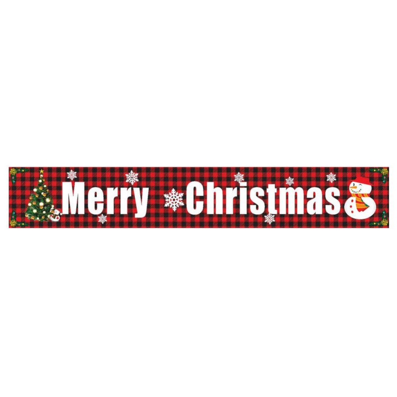 Merry Christmas Decorations Outdoor Banner,Red Buffalo Plaid Christmas Yard Sign,Xmas Party Sign Indoor & Outdoor Hanging Decor Supplies  DSAmazing D  