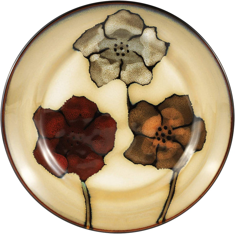 Pfaltzgraff Painted Poppies 16-Piece Stoneware Dinnerware Set, Service for 4, Tan/Assorted - Home & Garden > Kitchen & Dining > Tableware > Dinnerware Pfaltzgraff   