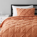 Pinch Pleat All-Season Down-Alternative Comforter Bedding Set - Twin / Twin XL, Burgundy Home & Garden > Linens & Bedding > Bedding KOL DEALS Vintage Brick Bedding Set Twin/TwinXL