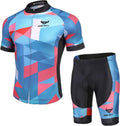 Men'S Cycling Jersey Set - Reflective Quick-Dry Biking Shirt and 3D Padded Cycling Bike Shorts Sporting Goods > Outdoor Recreation > Cycling > Cycling Apparel & Accessories nine bull Spqx-10 X-Large 