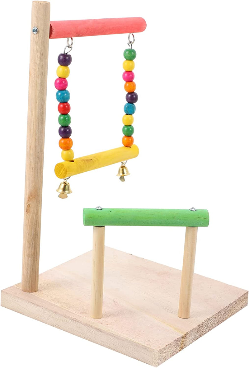 Ipetboom 3 Pcs Climbing Toy Top Stand Accessory Parakeet Love Gyms Bite Cockatoo Rod Wooden Ladder Birds Swing Standing Perches Platform Perch Playground Pet for Cockatiel Cage Animals & Pet Supplies > Pet Supplies > Bird Supplies Ipetboom As Shown 15X16.5X26.5CM 