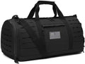 QT&QY 40L Military Tactical Duffle Bag for Men Sport Gym Bag Fitness Tote Travel Duffle Bag Training Workout Bag with Shoe Compartment Basketball Football Weekender Bag Home & Garden > Household Supplies > Storage & Organization QT&QY Black  