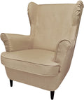 CRIUSJA Chair Cover for IKEA Strandmon Armchair, Couch Cover for Living Room, Armchair Sofa Slipcover (8018-16, Armchair Cover) Home & Garden > Decor > Chair & Sofa Cushions CRIUSJA S-4  