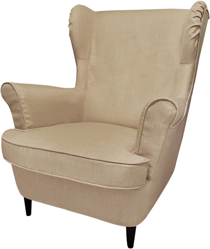 CRIUSJA Chair Cover for IKEA Strandmon Armchair, Couch Cover for Living Room, Armchair Sofa Slipcover (8018-16, Armchair Cover) Home & Garden > Decor > Chair & Sofa Cushions CRIUSJA S-4  
