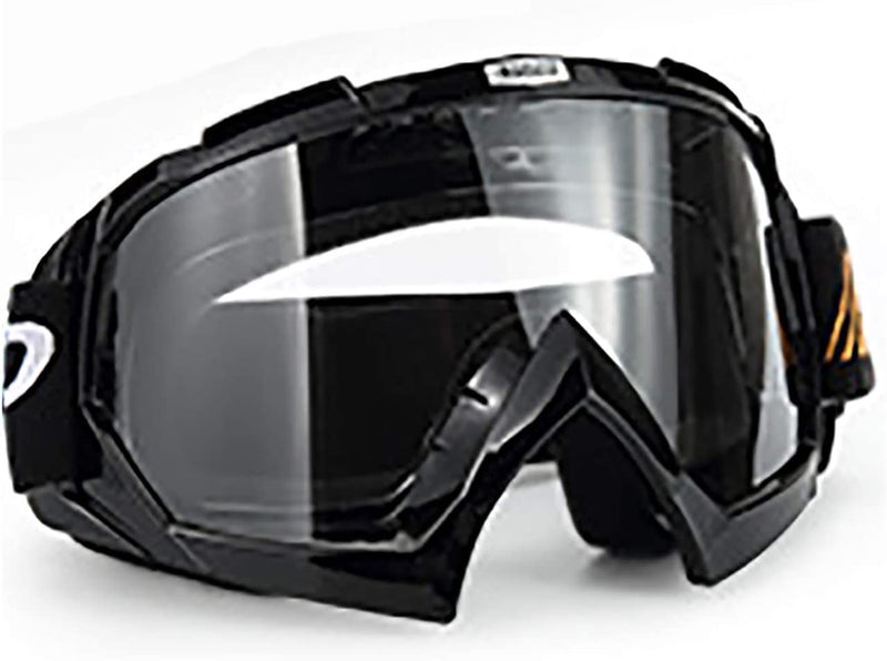 June Sports Motocross Goggles ATV Dirt Bike Racing Goggle Bendable, Adjustableadults' Cycling Skiing KG27 Sporting Goods > Outdoor Recreation > Cycling > Cycling Apparel & Accessories June Sports Black-clear Lens  