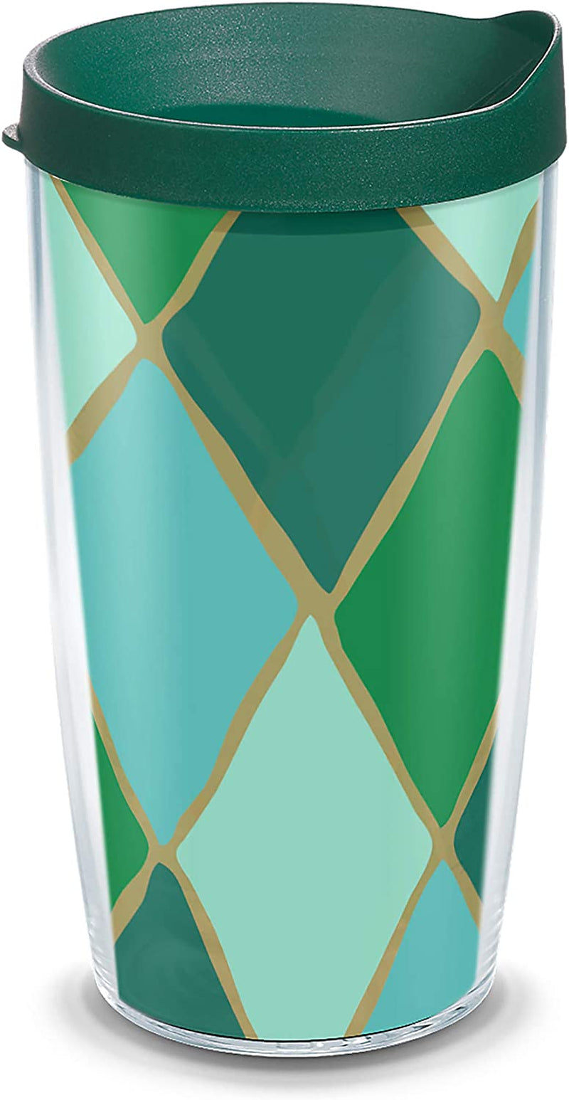 Tervis Coton Colors - Love Stripes Insulated Tumbler with Wrap and Red Lid, 16Oz, Clear Home & Garden > Kitchen & Dining > Tableware > Drinkware Tervis Emerald Diamond 16oz 