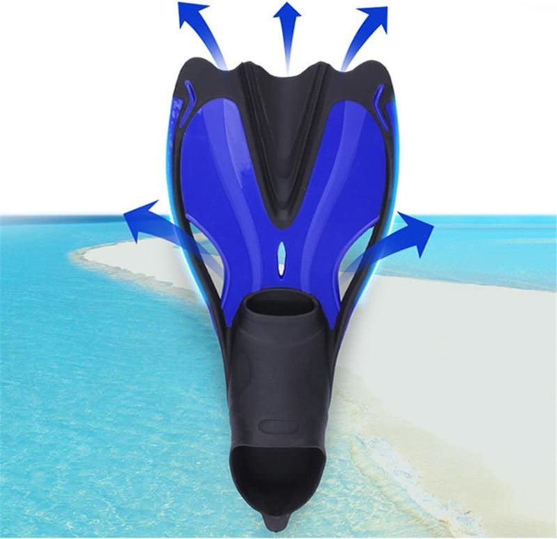HLMSKD Flippers Fins Snorkeling Kids Portable Adult Equipment Fins Diving Adult Foot Diving Swimming Flippers Swimming Beginner (Color : B, Size : S Code) Sporting Goods > Outdoor Recreation > Boating & Water Sports > Swimming ydyyjc   