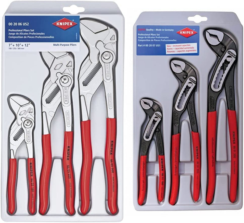 KNIPEX Tools 00 20 06 US2, Pliers Wrench 3-Piece Set Sporting Goods > Outdoor Recreation > Fishing > Fishing Rods Knipex Tools LP Wrench + Alligator Pliers Set  