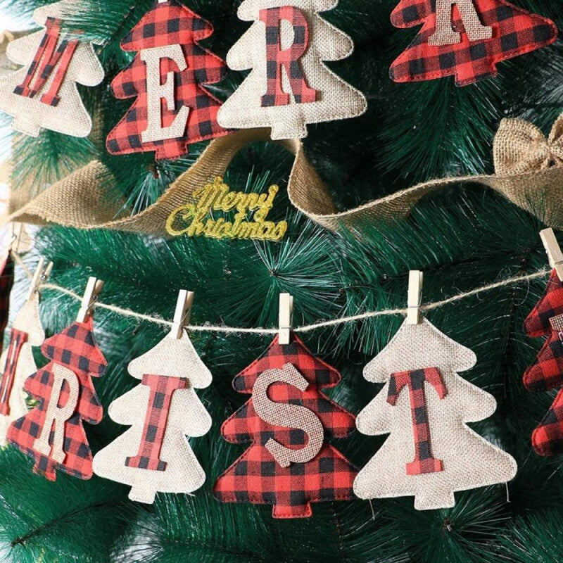 Christmas Sale! Merry Christmas Burlap Banner-Sock Shaped Christmas Decoration,Outdoor Indoor Hanging Decor,Rustic Christmas Decorations for Mantle Fireplace,Xmas Party Supplies Decoration Home Home & Garden > Decor > Seasonal & Holiday Decorations& Garden > Decor > Seasonal & Holiday Decorations CN   