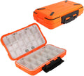 LESOVI Fishing Lure Boxes, -Waterproof Portable Tackle Box Organizer with Storing Tackle Set Plastic Storage - Mini Utility Lures Fishing Box, Small Organizer Box Containers for Trout, Jewelry, Bead… Sporting Goods > Outdoor Recreation > Fishing > Fishing Tackle LESOVI C-Orange-L  