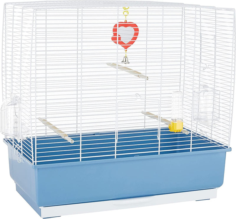 Ferplast Rekord 4 Bird Cage with Whitebars with Accessories, Medium Animals & Pet Supplies > Pet Supplies > Bird Supplies > Bird Cages & Stands Ferplast   