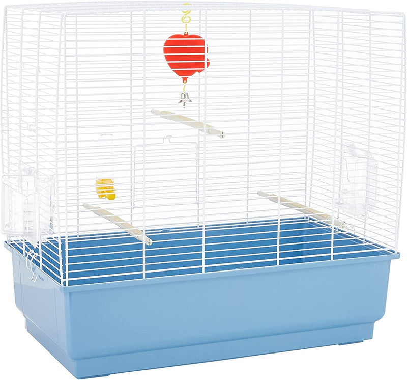 Ferplast Rekord 4 Bird Cage with Whitebars with Accessories, Medium Animals & Pet Supplies > Pet Supplies > Bird Supplies > Bird Cages & Stands Ferplast   