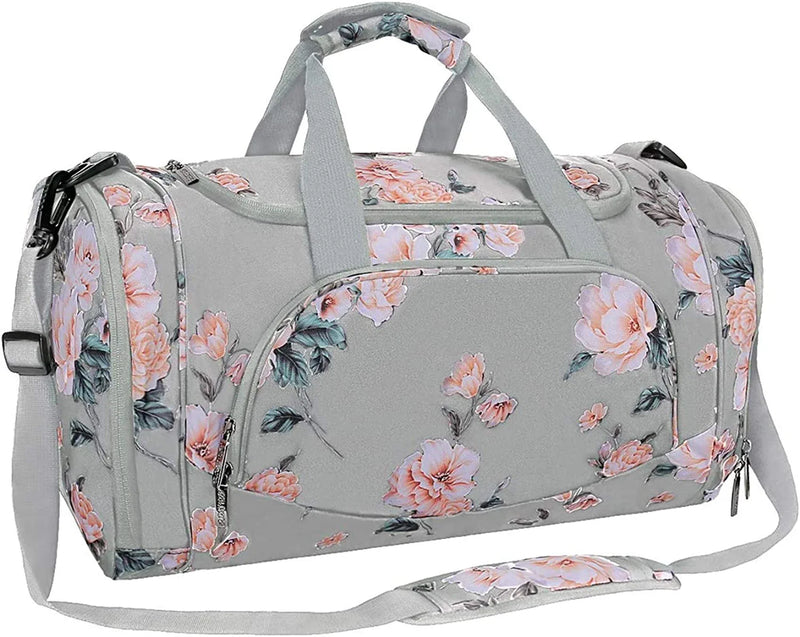 MOSISO Sports Duffel Peony Gym Bag with Shoe Compartment Home & Garden > Household Supplies > Storage & Organization Mosiso Gray  