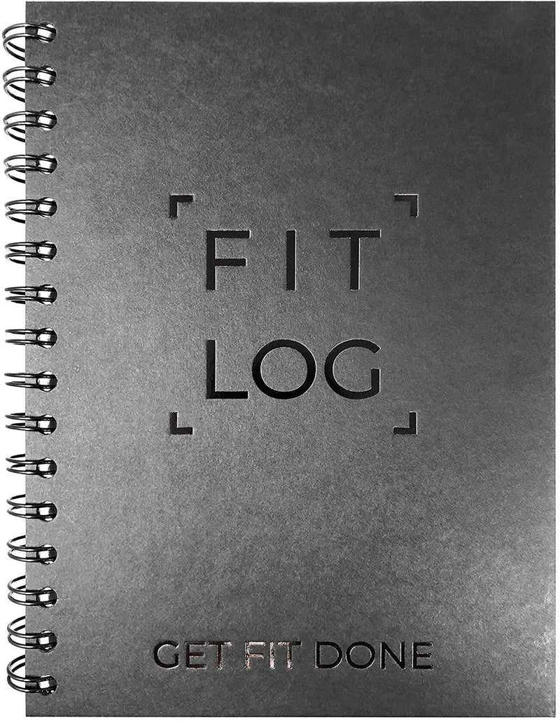Cossac Fitness Journal & Workout Planner - Designed by Experts Gym Notebook, Workout Tracker,Exercise Log Book for Men Women Sporting Goods > Outdoor Recreation > Winter Sports & Activities Cossac Black  