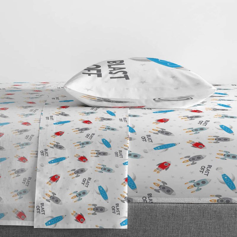 Jay Franco Trend Collector Blast off 5 Piece Twin Bed Set - Includes Comforter & Sheet Set - Super Soft Fade Resistant Microfiber Bedding Home & Garden > Linens & Bedding > Bedding > Quilts & Comforters Jay Franco   
