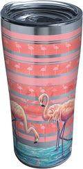 Tervis Flamingo Stripes Triple Walled Insulated Tumbler, 1 Count (Pack of 1), Stainless Steel