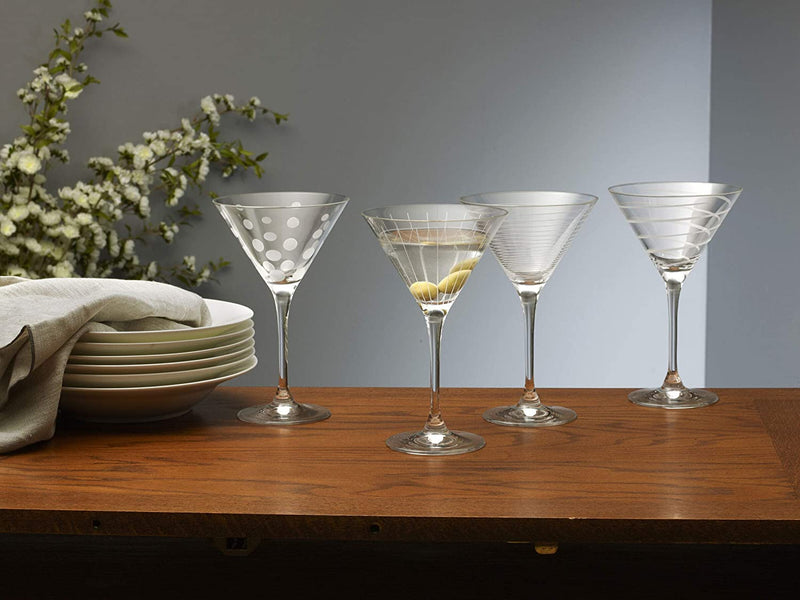 Mikasa Cheers Martini Glass, 10-Ounce, Set of 4 Home & Garden > Kitchen & Dining > Barware Mikasa   
