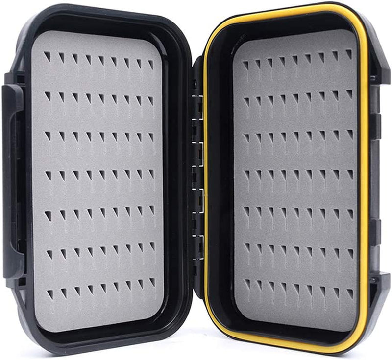 ORIONE Waterproof Portable Fly Fishing Box Easy Grip Foam Jig,Fly Fishing Case,Large Capacity and Pocket Sized，Fly Boxes for Fly Fishing and Trout，Ice Fishing Tackle Boxs for Fly Iures Sporting Goods > Outdoor Recreation > Fishing > Fishing Tackle ORIONE   