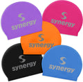 Synergy Latex Swim Caps Combo Pack Sporting Goods > Outdoor Recreation > Boating & Water Sports > Swimming > Swim Caps Synergy Black/Blue/Lavender/Orange/Pink 5-Pack  