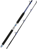 Fiblink 1-Piece/ 2-Piece Saltwater Offshore Trolling Rod Big Game Rod Conventional Boat Fishing Pole Sporting Goods > Outdoor Recreation > Fishing > Fishing Rods Fiblink 2-Piece 6' - 30-50lbs 