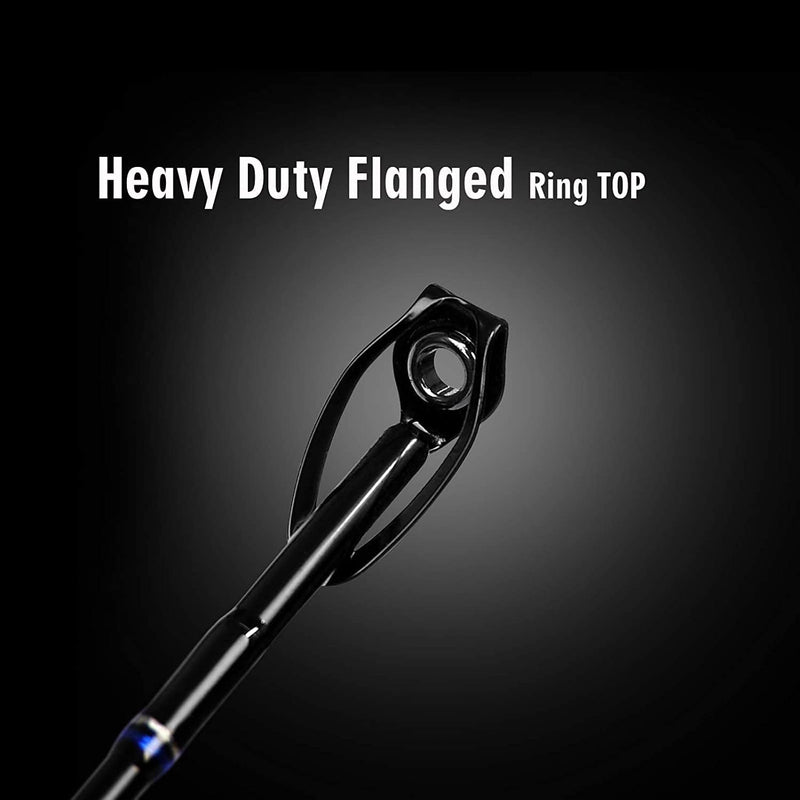 Fiblink 1-Piece/ 2-Piece Saltwater Offshore Trolling Rod Big Game Rod Conventional Boat Fishing Pole Sporting Goods > Outdoor Recreation > Fishing > Fishing Rods Fiblink   