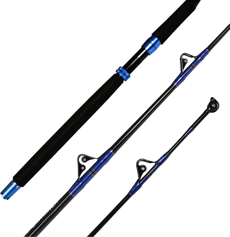 Fiblink 1-Piece Saltwater Offshore Trolling Rod Conventional Boat Rod Roller Fishing Pole(6-Feet, 30-50Lb/50-80Lb/80-120Lb) Sporting Goods > Outdoor Recreation > Fishing > Fishing Rods Fiblink 80-120-Pound  