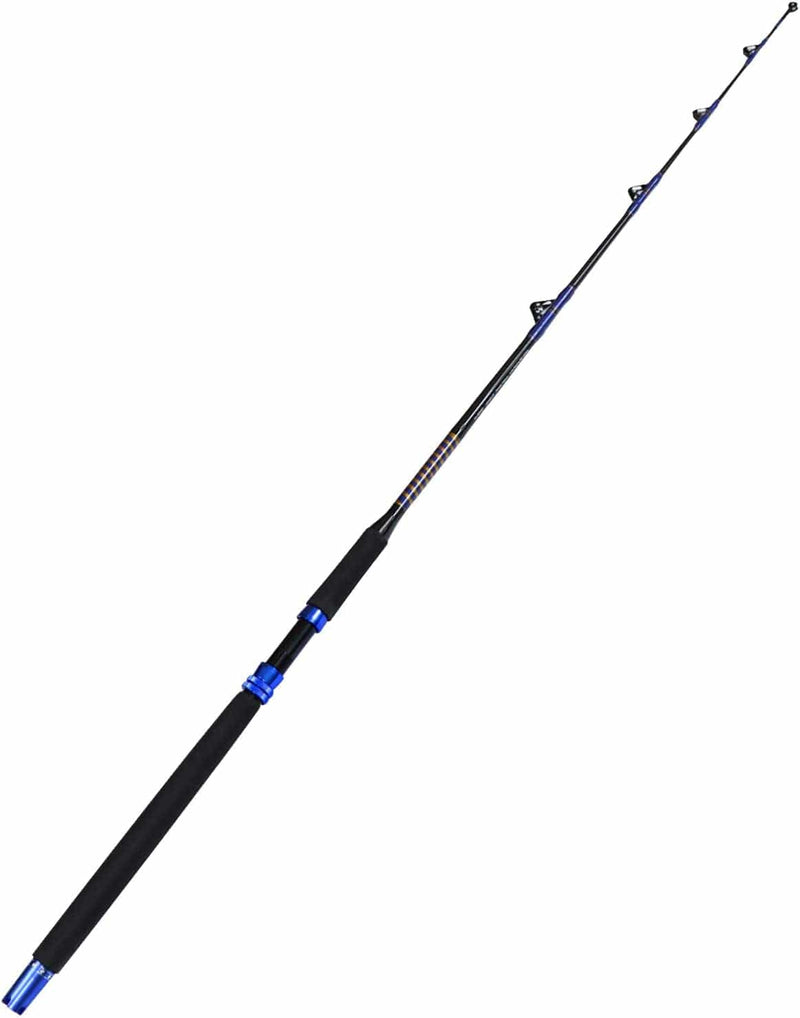 Fiblink 1-Piece Saltwater Offshore Trolling Rod Conventional Boat Rod Roller Fishing Pole(6-Feet, 30-50Lb/50-80Lb/80-120Lb) Sporting Goods > Outdoor Recreation > Fishing > Fishing Rods Fiblink   