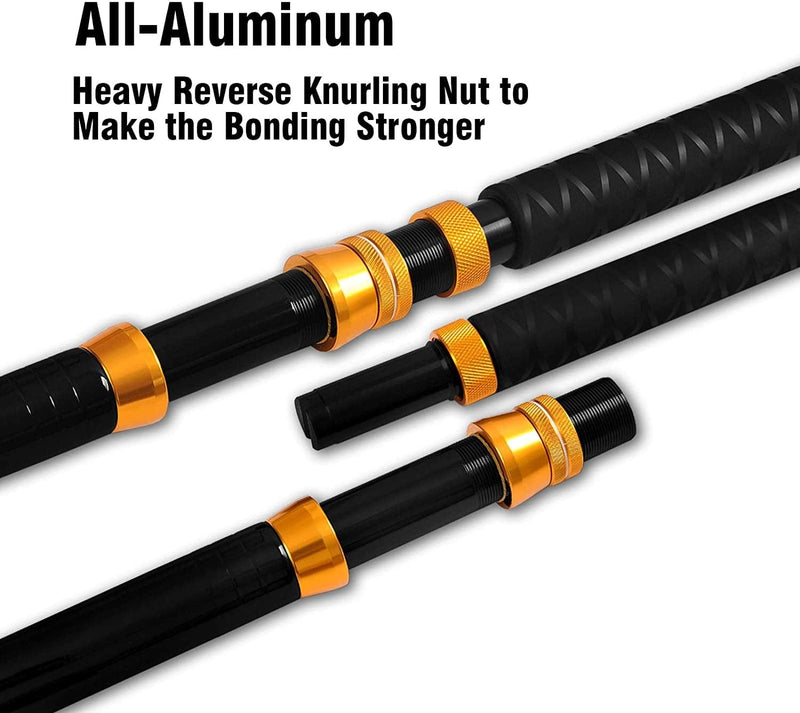 Fiblink Bent Butt Fishing Rod 2-Piece Saltwater Offshore Trolling Rod Big Game Roller Rod Conventional Boat Fishing Pole Sporting Goods > Outdoor Recreation > Fishing > Fishing Rods Fiblink   
