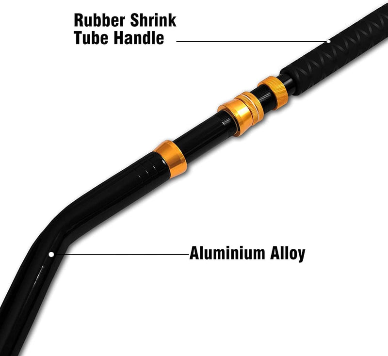 Fiblink Bent Butt Fishing Rod 2-Piece Saltwater Offshore Trolling Rod Big Game Roller Rod Conventional Boat Fishing Pole Sporting Goods > Outdoor Recreation > Fishing > Fishing Rods Fiblink   