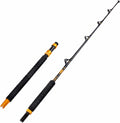Fiblink Bent Butt Fishing Rod 2-Piece Saltwater Offshore Trolling Rod Big Game Roller Rod Conventional Boat Fishing Pole Sporting Goods > Outdoor Recreation > Fishing > Fishing Rods Fiblink Straight Butt-Length: 6’(Rubber Shrink Tube Butt)  