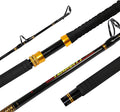 Fiblink Fishing Trolling Rod 1 Piece/2 Piece Saltwater Offshore Rod Big Name Heavy Duty Rod Conventional Boat Fishing Pole (30-50Lbs/50-80Lbs/80-120Lbs) Sporting Goods > Outdoor Recreation > Fishing > Fishing Rods Fiblink 1 Piece 6' 30-50lbs 