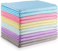Fish Scale Streak Free Miracle Cleaning Cloth Easy Clean Nanoscale,Microfiber Window Mirror Glass Car Stainless Steel Cleaning Cloth,Lint Free Dish Cloth Wine Glass Polishing Towel,Reusable,Pack 6,Mix Home & Garden > Household Supplies > Household Cleaning Supplies OMLIFE 6 Color Assorted 12p  