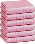 Fish Scale Streak Free Miracle Cleaning Cloth Easy Clean Nanoscale,Microfiber Window Mirror Glass Car Stainless Steel Cleaning Cloth,Lint Free Dish Cloth Wine Glass Polishing Towel,Reusable,Pack 6,Mix Home & Garden > Household Supplies > Household Cleaning Supplies OMLIFE Pink  