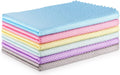 Fish Scale Streak Free Miracle Cleaning Cloth Easy Clean Nanoscale,Microfiber Window Mirror Glass Car Stainless Steel Cleaning Cloth,Lint Free Dish Cloth Wine Glass Polishing Towel,Reusable,Pack 6,Mix Home & Garden > Household Supplies > Household Cleaning Supplies OMLIFE 6 Color Assorted  
