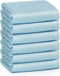 Fish Scale Streak Free Miracle Cleaning Cloth Easy Clean Nanoscale,Microfiber Window Mirror Glass Car Stainless Steel Cleaning Cloth,Lint Free Dish Cloth Wine Glass Polishing Towel,Reusable,Pack 6,Mix Home & Garden > Household Supplies > Household Cleaning Supplies OMLIFE Blue  