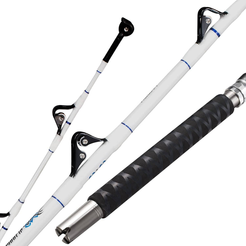 FISHAPPY Saltwater Offshore Heavy Trolling Fishing Rod Big Game Conventional Boat Fishing Rod with Roller Guides 6' ( 50-80Lb / 80-120Lb ) Sporting Goods > Outdoor Recreation > Fishing > Fishing Rods FISHAPPY 6' - 80-120lbs - 1piece  