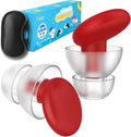 Fitciz Ear Plugs for Swimming Adults, 2 Pairs Swim Ear Plugs, 2 Sizes S+L in 1 Box with Delicate Case, Comfortable Waterproof Swimming Earplugs for Men and Women, Swimmers, Water Pool Shower Bathing Sporting Goods > Outdoor Recreation > Boating & Water Sports > Swimming Fitciz Red for Kid  
