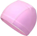 Flyusa FZBNSRKO Candy Color Waterproof High Elastic Lycra Swim Caps with PU Coat PU Swimming Cap for Men and Women Long Hair Sporting Goods > Outdoor Recreation > Boating & Water Sports > Swimming > Swim Caps Flyusa Pink  
