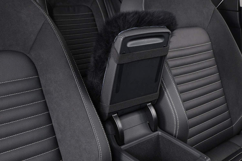 Forala Auto Center Console Pad Furry Sheepskin Wool Car Armrest Seat Box Cover Protector Universal Fit (W-Black) Home & Garden > Lighting > Light Ropes & Strings Forala   