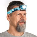 Foxelli LED Headlamp Flashlight for Adults & Kids, Running, Camping, Hiking Head Lamp with White & Red Light, Lightweight Waterproof Headlight with Comfortable Headband, 3 AAA Batteries Included Hardware > Tools > Flashlights & Headlamps > Flashlights Foxelli Forest  