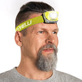 Foxelli LED Headlamp Flashlight for Adults & Kids, Running, Camping, Hiking Head Lamp with White & Red Light, Lightweight Waterproof Headlight with Comfortable Headband, 3 AAA Batteries Included Hardware > Tools > Flashlights & Headlamps > Flashlights Foxelli Neon Yellow  