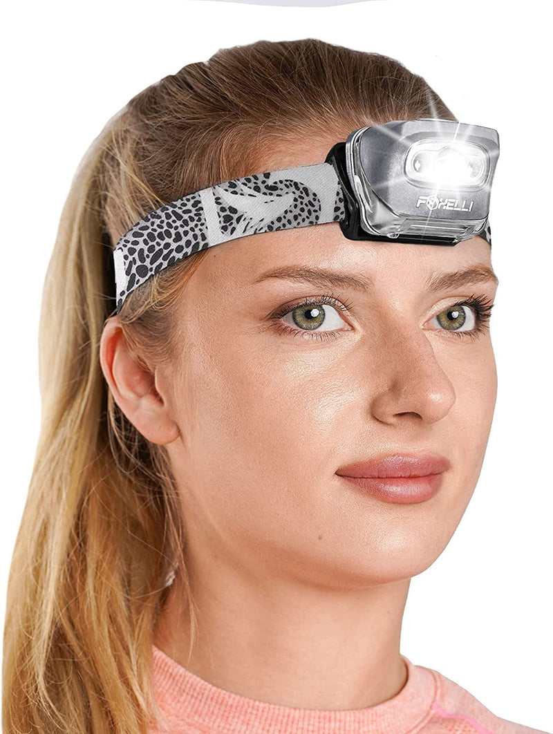 Foxelli LED Headlamp Flashlight for Adults & Kids, Running, Camping, Hiking Head Lamp with White & Red Light, Lightweight Waterproof Headlight with Comfortable Headband, 3 AAA Batteries Included Hardware > Tools > Flashlights & Headlamps > Flashlights Foxelli Spotted  
