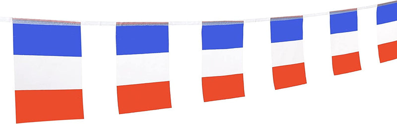 France Flag French Flag,100Feet/76Pcsnational Country World Pennant Flags Banner,Party Decorations Supplies for Olympics,Bar,Indoor and Outdoor Flags,Intarnational Festival Home & Garden > Decor > Seasonal & Holiday Decorations Kind Girl   