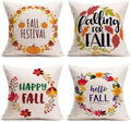 Fukeen Autumn Good Harvest Decorations Pillow Covers USA Flag Farm Cart with Pumpkin Sunflower Birds Throw Pillow Cases Set of 4 Fall Maple Leaf Sweet Home Decor Cotton Linen 18”X18” Cushion Cover Home & Garden > Decor > Seasonal & Holiday Decorations Fukeen Mothers Day Quotes  