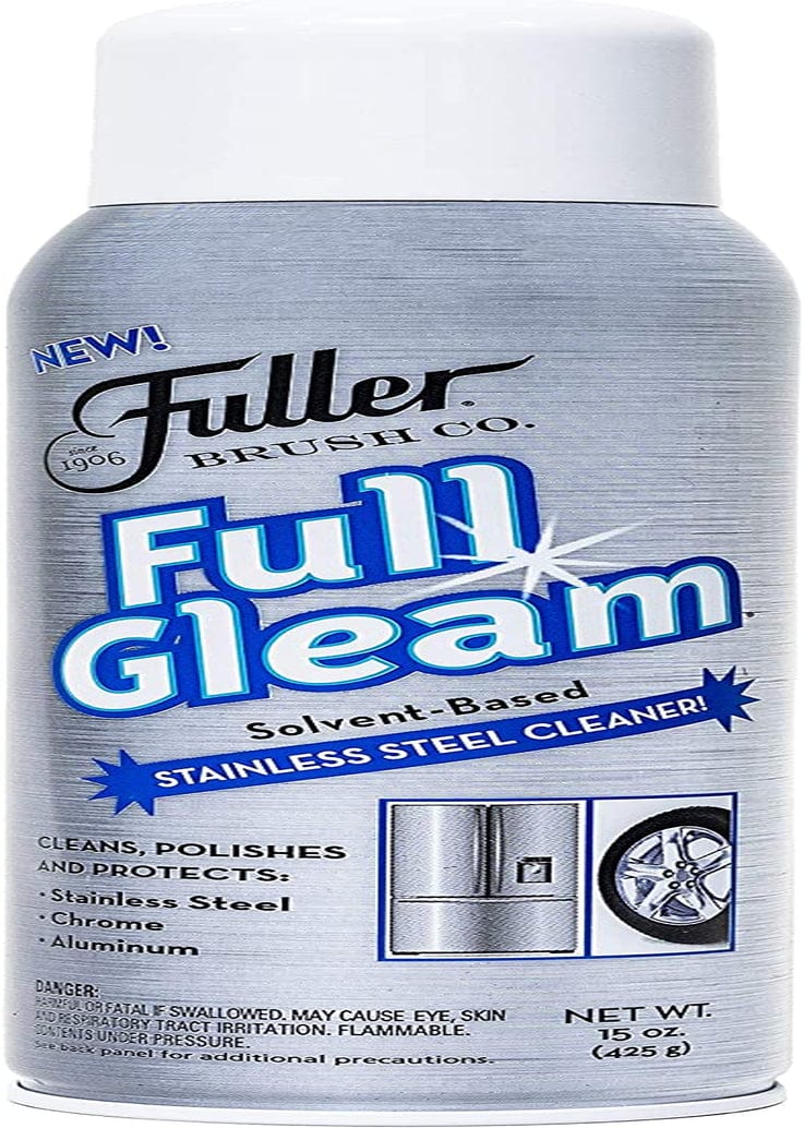 Fuller Brush Full Gleam Stainless Steel Cleaner - Chrome & Aluminum Conditioner Spray for Cleaning Pots, Pans, Cooktop & Kitchen Appliances - Easy Clean & Polish for Home & Business Home & Garden > Household Supplies > Household Cleaning Supplies Fuller Brush 15 Ounce (Pack of 1)  