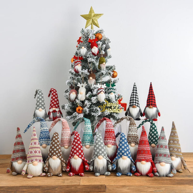 Funoasis Handmade Christmas Plush Gnomes Home Tomte Gnome for All Seasons Swedish Dwarf Figurine Coffee Corner Decorations 19 Inches (Pink) Home & Garden > Decor > Seasonal & Holiday Decorations SR Crafts Co., Ltd   